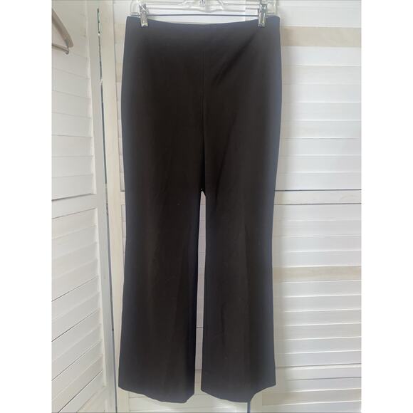Talbots Trousers Pants Women's Wide Leg Relaxed Side Zip Stretch Sz 8P - Picture 1 of 9